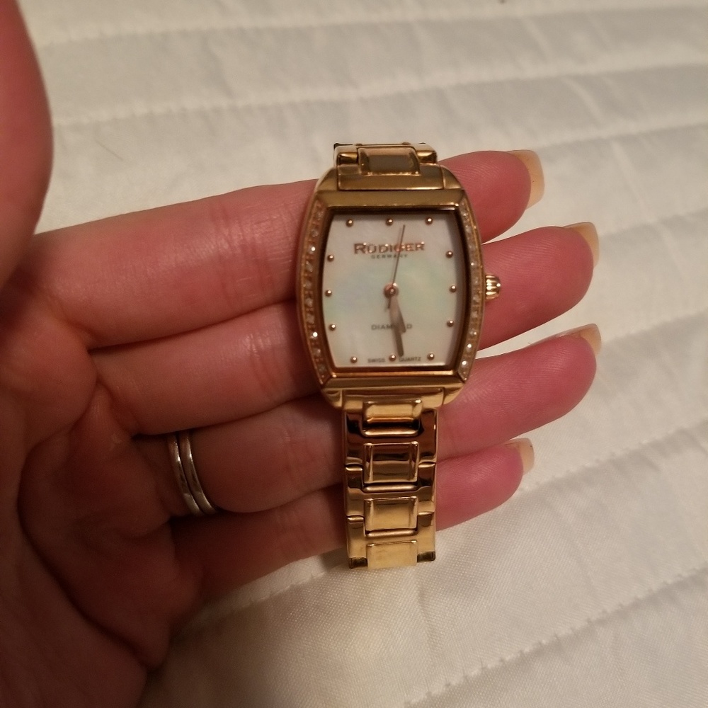 Rose gold and diamond Rudiger German Watch! - Picture 4 of 6